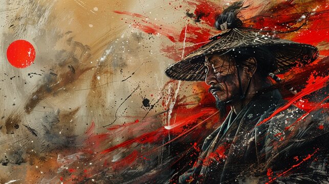 Surrealism paints a portrait of the samurai as a mystic warrior, attuned to the rhythms of the universe, film stock