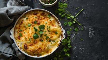 Gratin dauphinois is a French dish