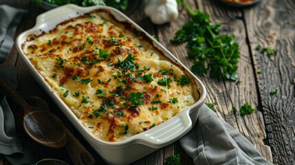 Gratin dauphinois is a French dish