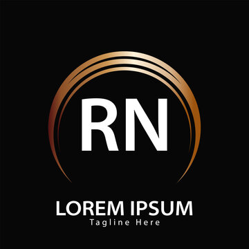 letter RN logo. RN. RN logo design vector illustration for creative company, business, industry