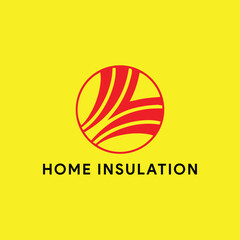 Fototapeta na wymiar home insulation and home repairing logo design vector
