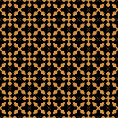 abstract geometric pattern with golden ornament black and gold background abstract texture for fabric home wear carpets background surface design packaging vector