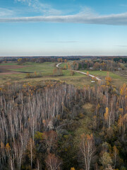 Winter landscape in the Latvian countryside (next to Lake Sivers)