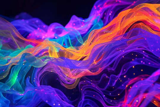 Vibrant neon waves, vibrant waves neon background, neon background, background, colorful background, neon colorfully background, rainbow color background