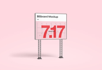 Standing Billboard Mockup