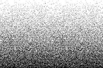 Gritty texture. Monochrome noise halftone texture. Vector illustration.