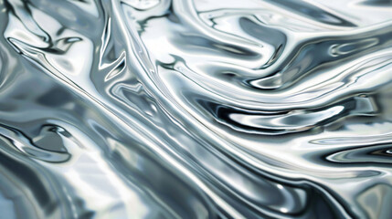 A metallic silver background reflecting sophistication and futuristic appeal.