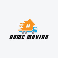 house moving logo design design vector