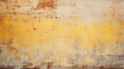 Fototapeta na wymiar Old concrete wall with yellow and brown color texture background.