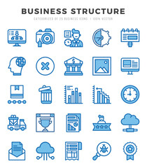 Business Structure icon pack for your website. mobile. presentation. and logo design.