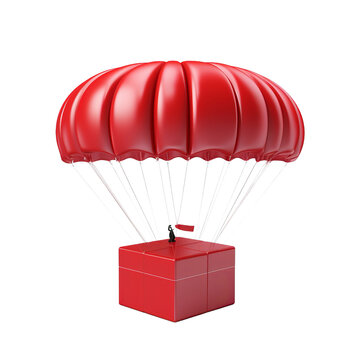 parachute in the sky