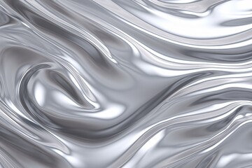 Silver Liquid Effect Wallpaper, Silver Liquid shiny background, Liquid Silver Wallpaper, Silver satin Abstract background, Silver glossy Background, AI Generative