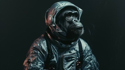 an astronaut animal going into space