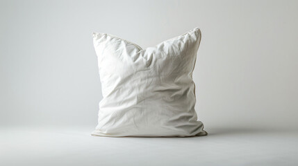 Fototapeta na wymiar A plush decorative throw pillow on a crisp white background.