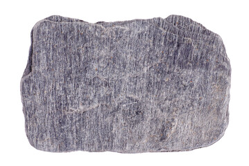 Grey gray flat stone in PNG isolated on transparent background