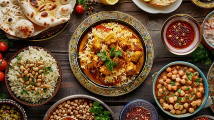Fototapeta na wymiar Ramadan feast