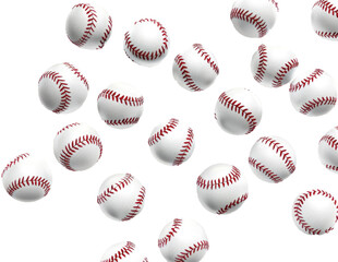 set of baseball balls