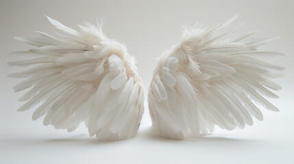Angel wings . the wing feathers are natural white