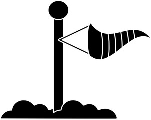 air illustration pressure silhouette meteorology logo science icon sensor outline tool measurement instrument equipment environment anemometer direction meter forecast shape climate change station for - obrazy, fototapety, plakaty