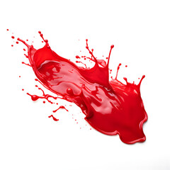 Red spill on white background, red spill, red spill with white background