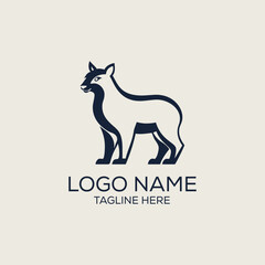 Abstract minimalist animal logo for e-commerce website business or brand company