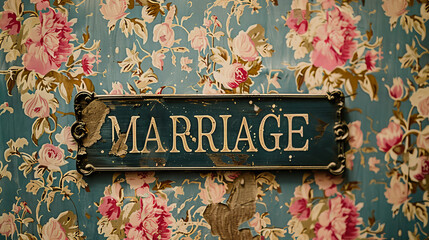 An image of the word "marriage" against a solid background is displayed, catching the viewer's attention.