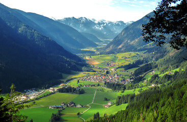 Landscape over the Anterselva valley.