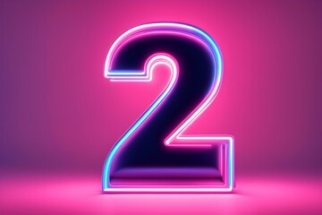 Naklejka premium number 2