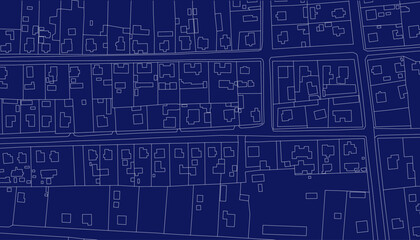 Abstract map. Urban city top view. Vector blueprint. - obrazy, fototapety, plakaty