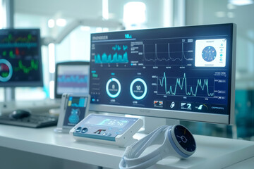 High-Tech Health Monitoring Interface