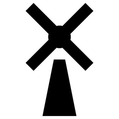 windmill icon, simple vector design
