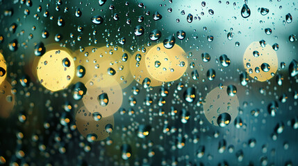 drops of rain on the window