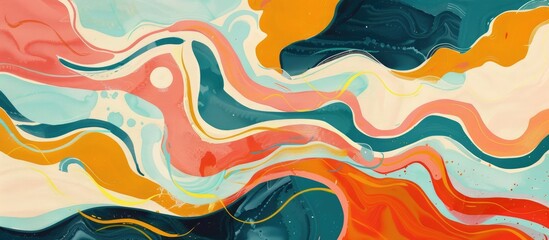 Vintage abstract pattern painting surface.