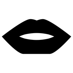 woman lips icon, simple vector design