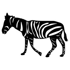 zebra icon, simple vector design