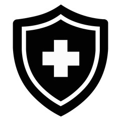 Excudo Services in black and white, minimalist. Illustration indicating medical, dental, veterinary services, etc.