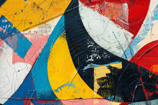 A close-up of an abstract background that captures the essence of Spanish art.