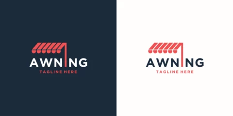 Fotobehang creative of awning logo with lettermark on letter i logo design template. © ulhaq_std