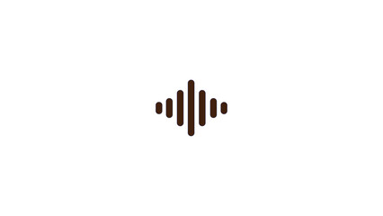Sound icon symbol vector,Sound wave icon vector simple isolated.