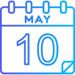 10 May Vector Icon Design