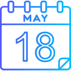 18 May Vector Icon Design