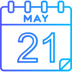 21 May Vector Icon Design