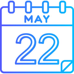 22 May Vector Icon Design