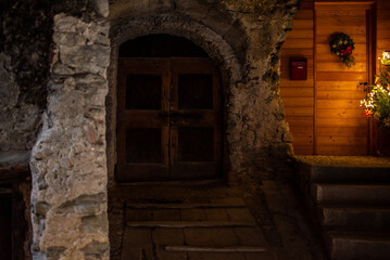 Fototapeta premium Canale di Tenno, Trento, trentino, italy, mercatini,