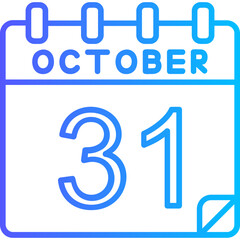 31 October Vector Icon Design