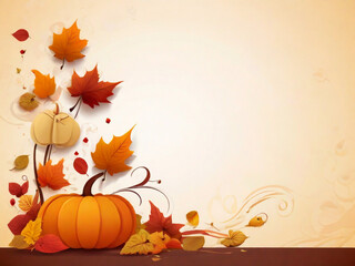 Naklejka na ściany i meble Abstract autumn vector background