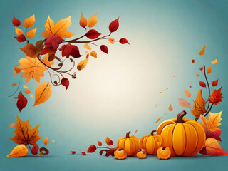 Obraz na płótnie Canvas Abstract autumn vector background