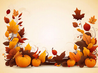 Naklejka na ściany i meble Autumn vector background