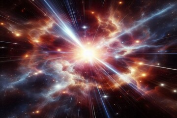 Explosion eines Sterns im Weltall, Supernova