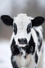 Cute looking cow, animal background, baby cow